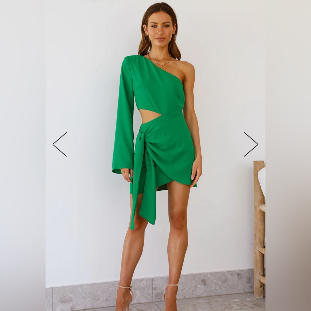 Runaway Name Mini Dress - Emerald